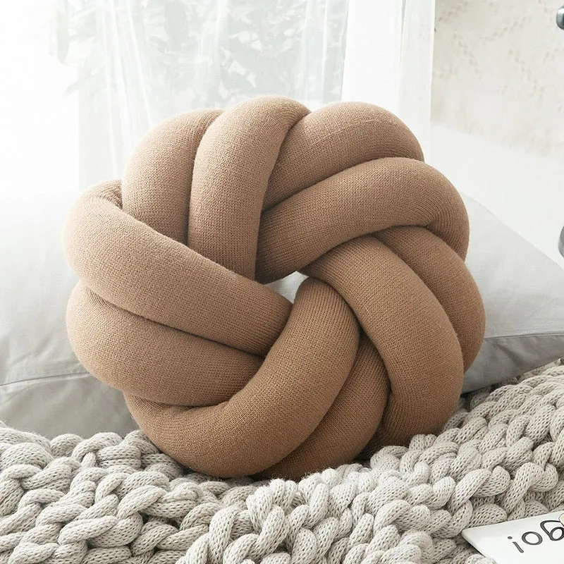 Flower Knot Soft Cotton Knit Pillows