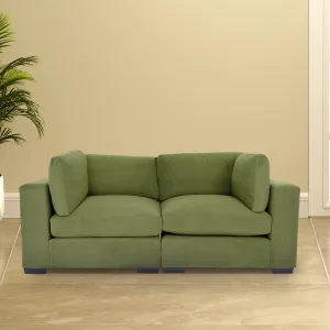 Forest Green Loveseat Sofa