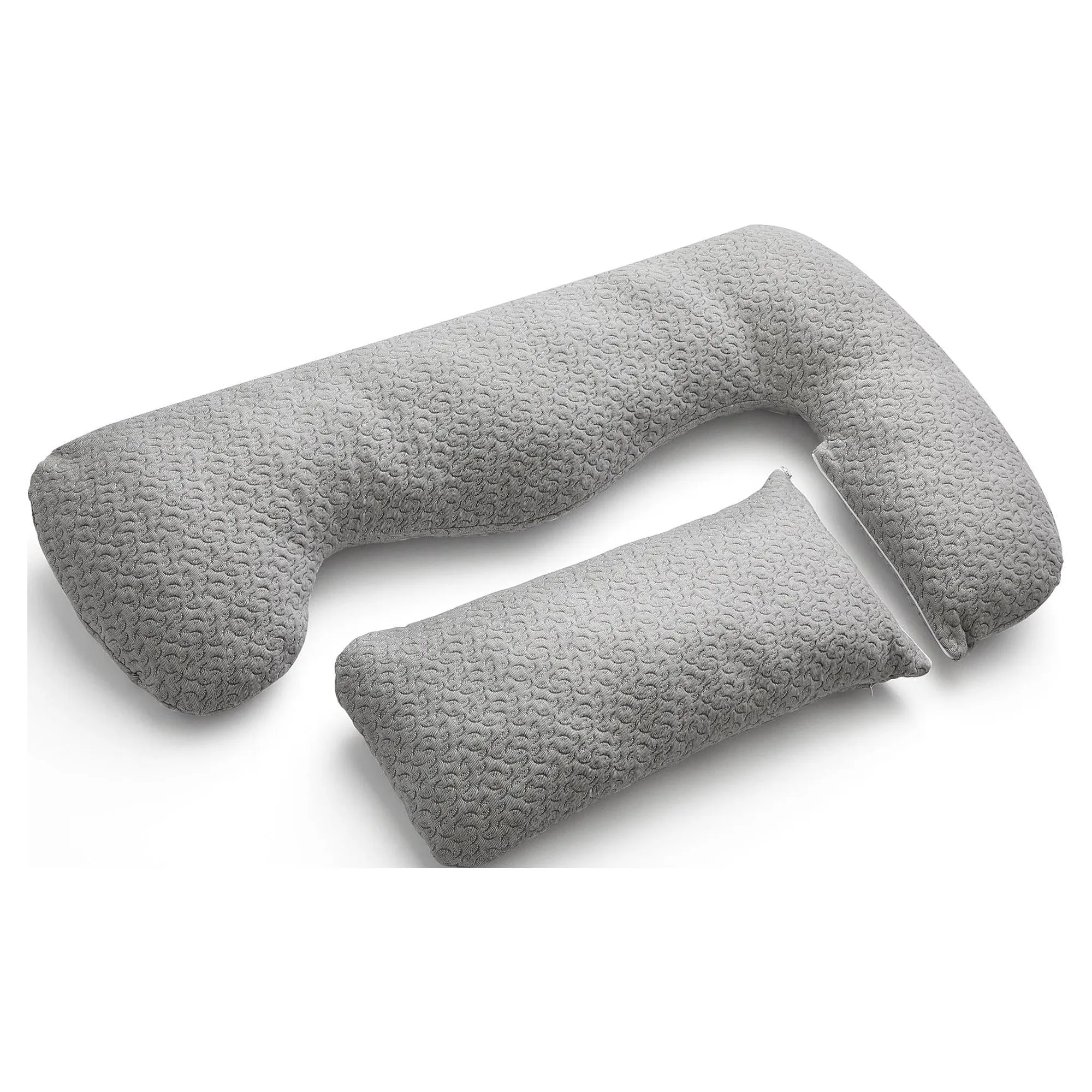 Full Wrap-Around Oversized Pregnancy Pillow, Gray