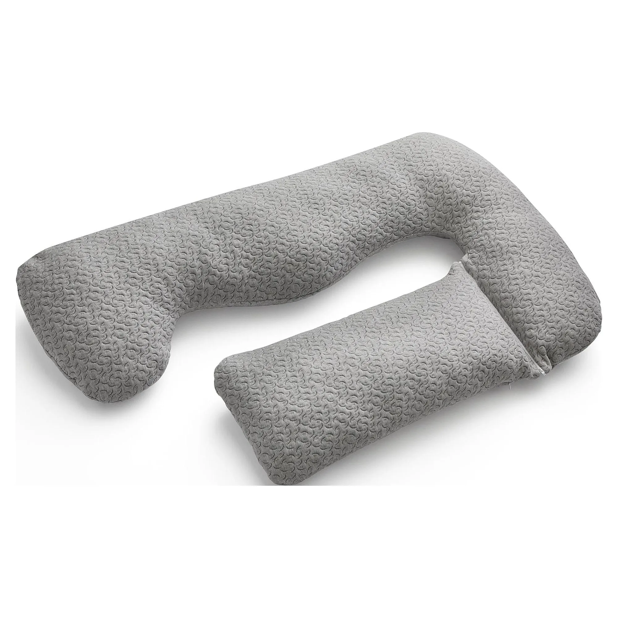 Full Wrap-Around Oversized Pregnancy Pillow, Gray