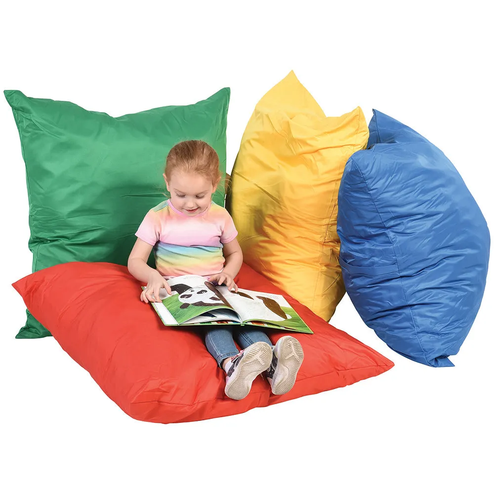 Giant Cuddle-Up Pillows | Set of 4 | Soft, Cozy, and Safe Floor Seating