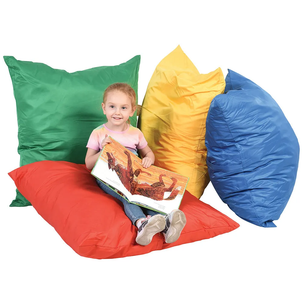 Giant Cuddle-Up Pillows | Set of 4 | Soft, Cozy, and Safe Floor Seating