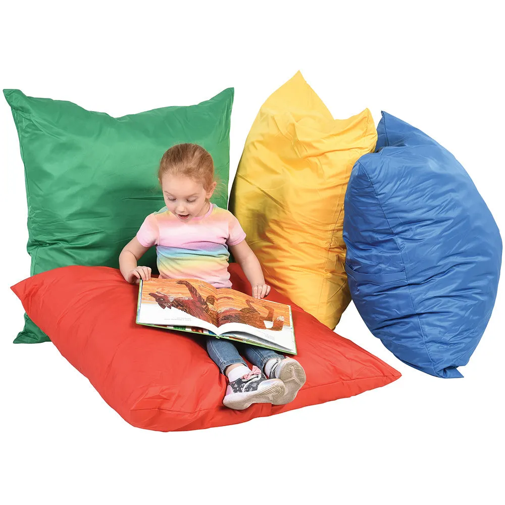 Giant Cuddle-Up Pillows | Set of 4 | Soft, Cozy, and Safe Floor Seating