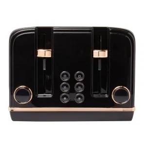 Haden Salcombe Black and Copper 4 Slice Toaster