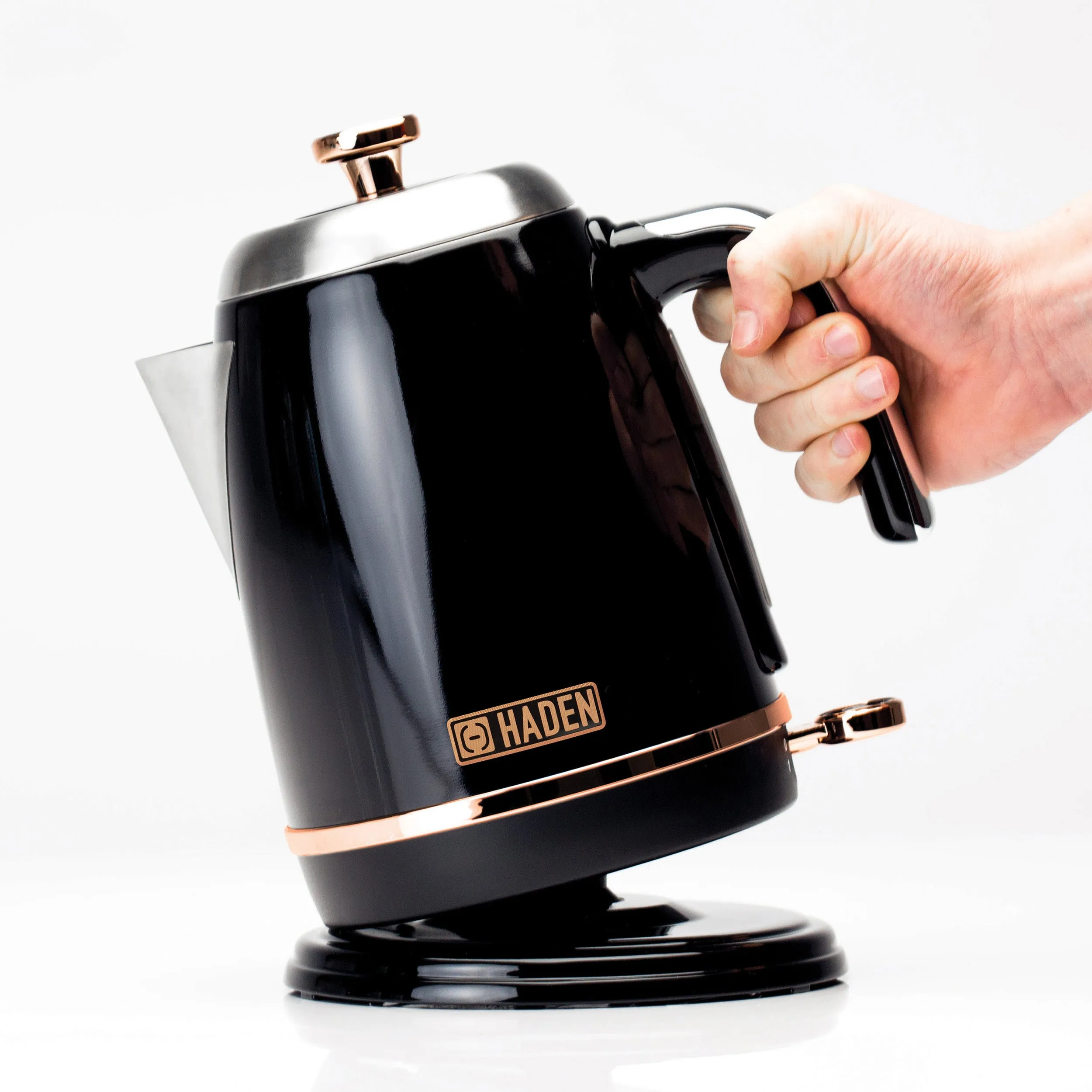 Haden Salcombe Black and Copper Kettle