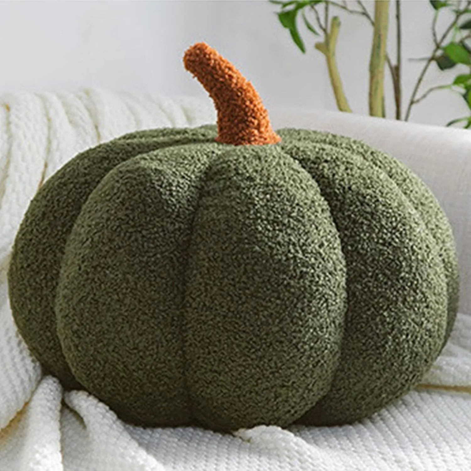 Halloween Pumpkin Pillow, Handmade Throw Pillow Decor