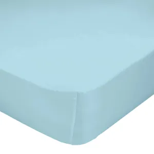 Happy Friday Basic Fitted Sheet Cot Blue 60/120cm