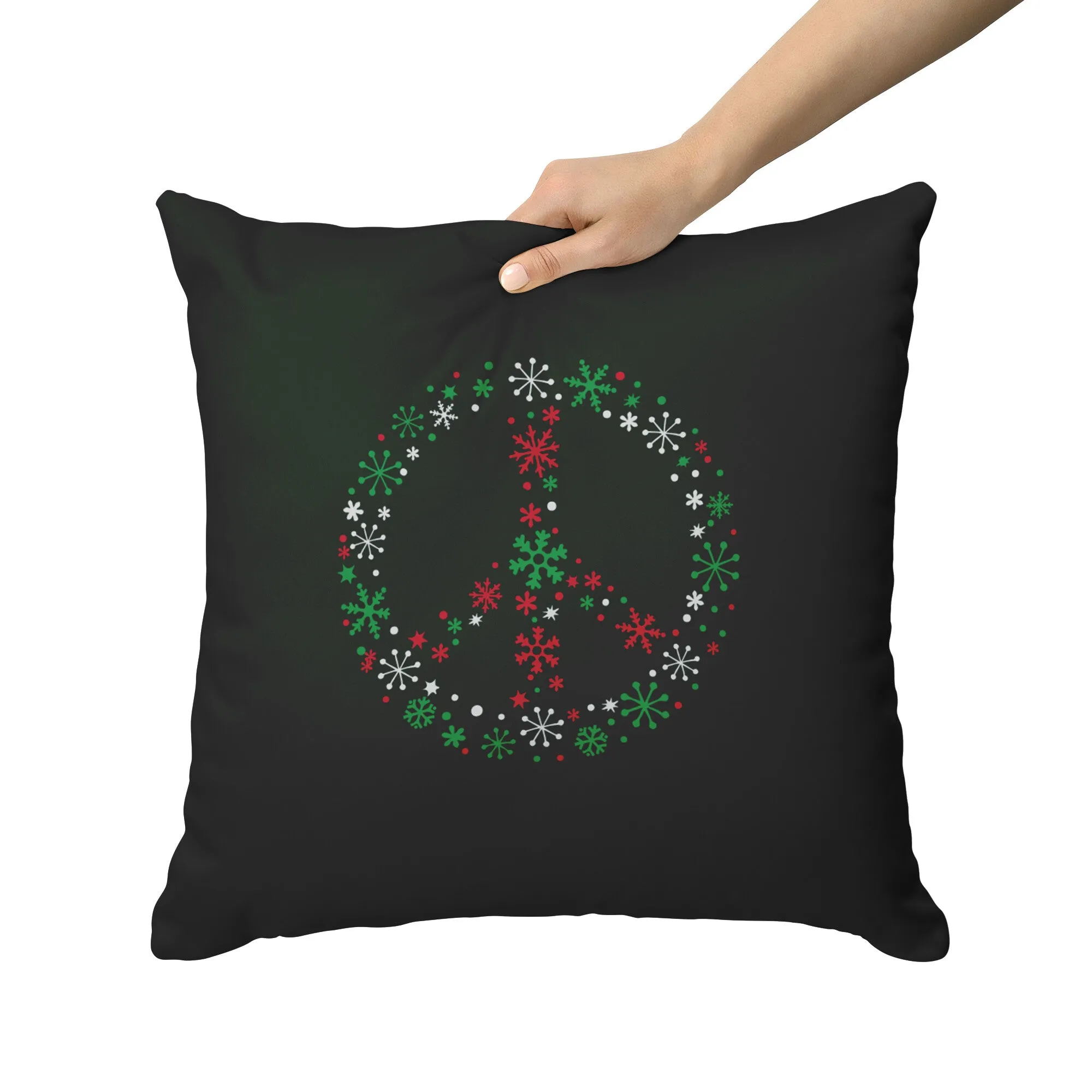 Holiday Peace Sign Pillows And Covers