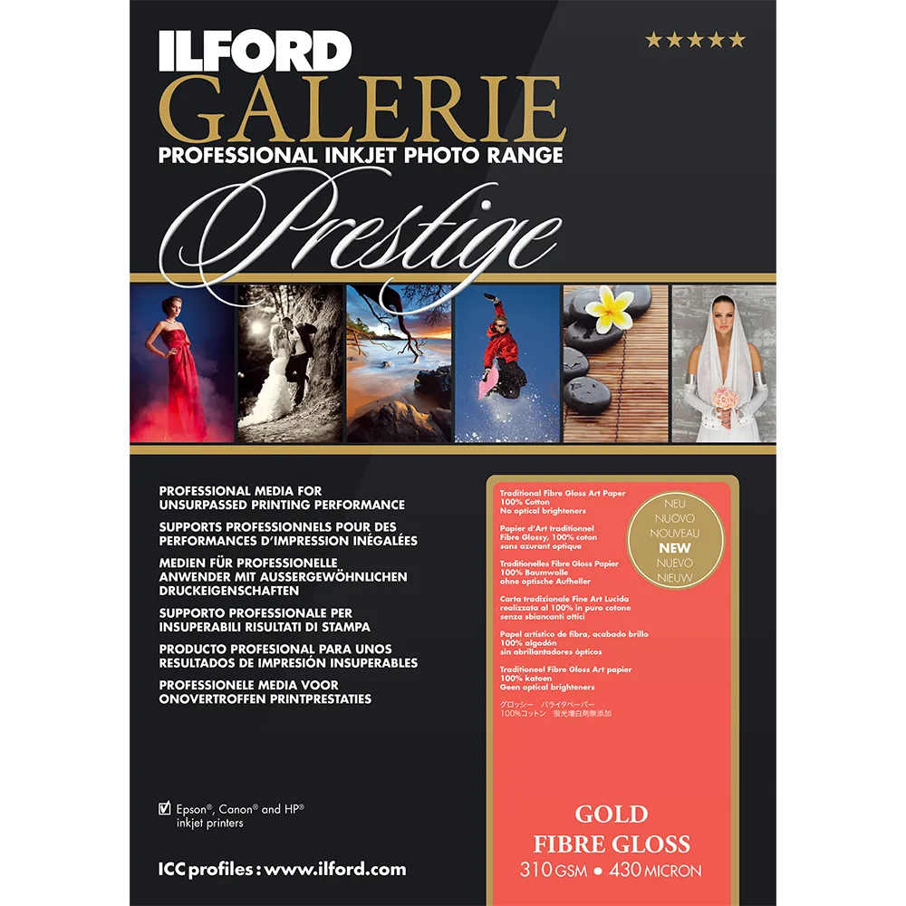 Ilford Galerie - Prestige Gold Fibre Gloss 4x6, 50 sheets