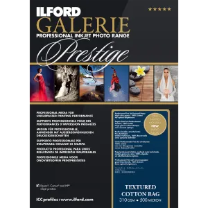 Ilford Galerie - Prestige Textured Cotton Rag 4x6, 50 sheets