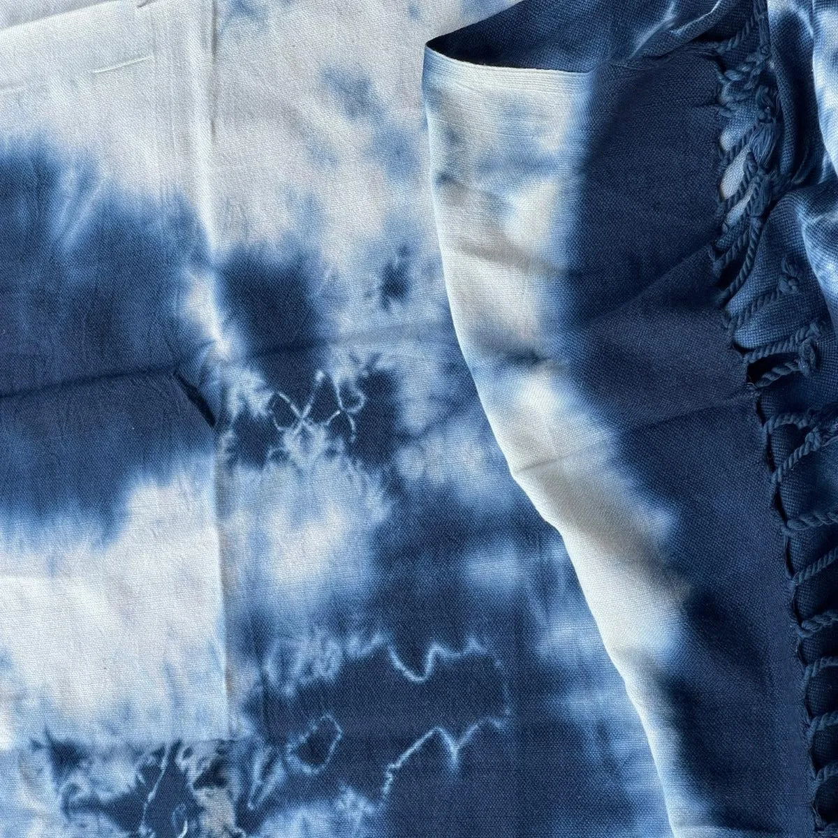 Indigo Tie Dye Pestemal Turkish towel