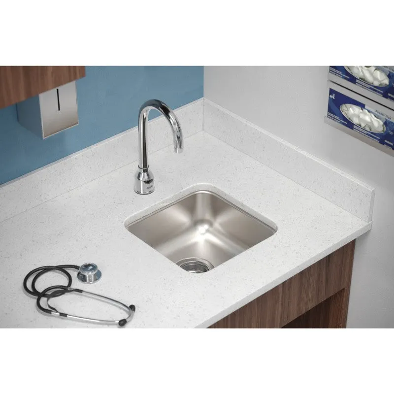 Lustertone Classic 14.5" x 14.5" x 5.38" Stainless Steel Single-Basin Undermount Kitchen Sink