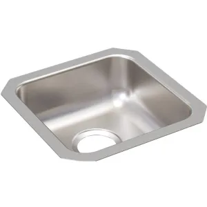 Lustertone Classic 14.5" x 14.5" x 5.38" Stainless Steel Single-Basin Undermount Kitchen Sink