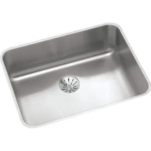 Lustertone Classic 18.25" x 23.5" x 5.88" Stainless Steel Single-Basin Undermount Kitchen Sink