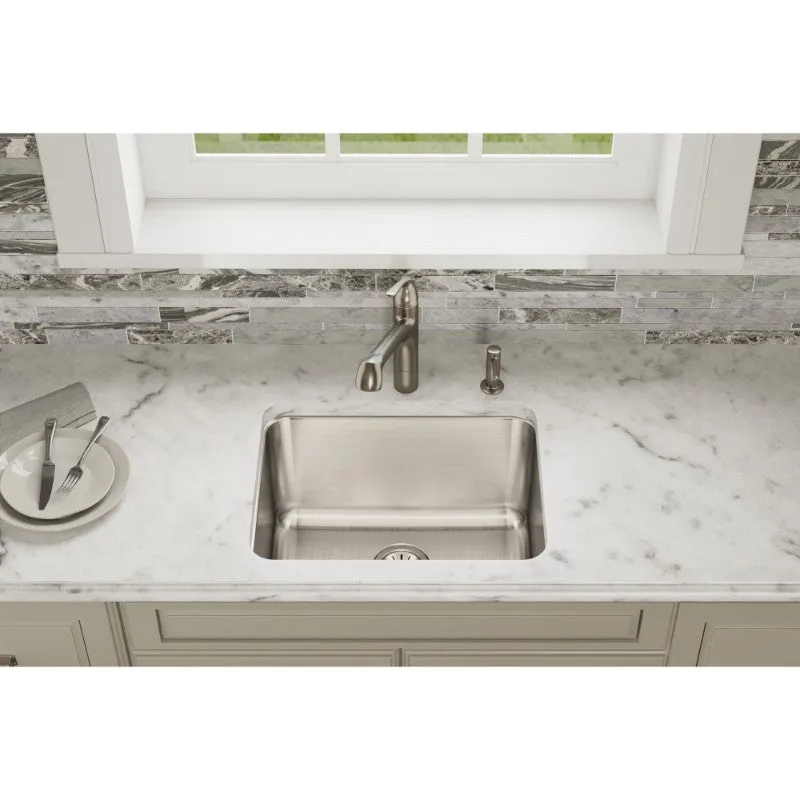 Lustertone Classic 18.25" x 23.5" x 7.5" Stainless Steel Single-Basin Undermount Kitchen Sink