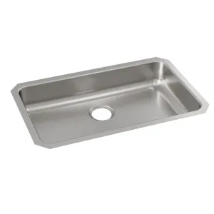 Lustertone Classic 18.25" x 30.5" x 5.38" Stainless Steel Single-Basin Undermount Kitchen Sink