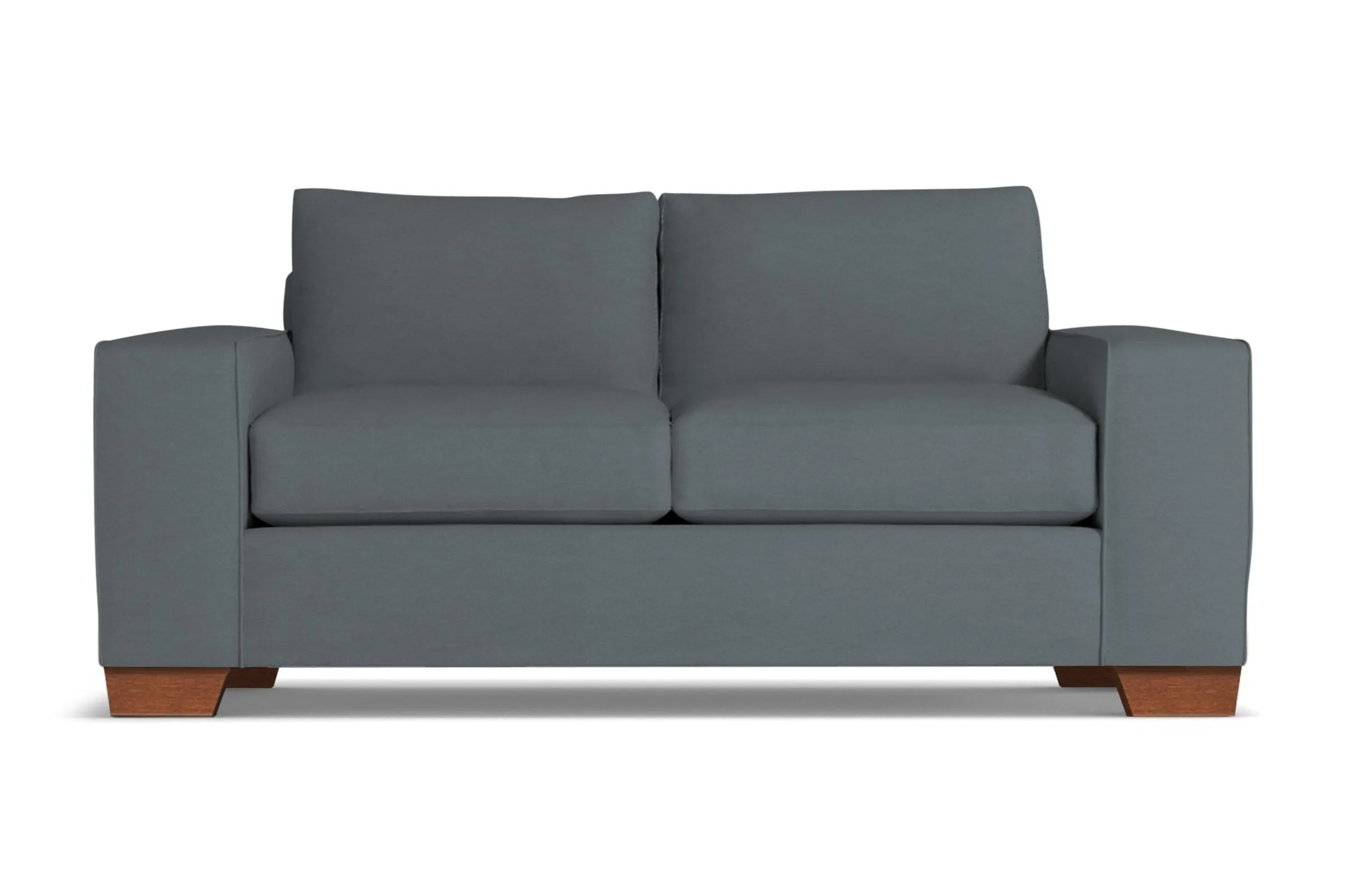 Melrose Apartment Size Sleeper Sofa Bed :: Leg Finish: Pecan / Sleeper Option: Deluxe Innerspring Mattress