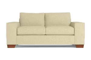 Melrose Apartment Size Sleeper Sofa Bed :: Leg Finish: Pecan / Sleeper Option: Deluxe Innerspring Mattress