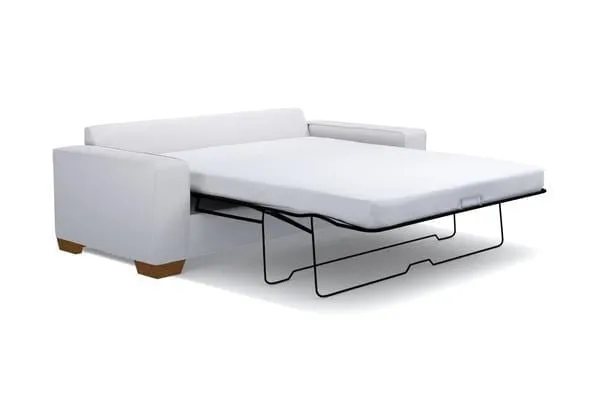 Melrose Reversible Chaise Sleeper Sofa Bed :: Leg Finish: Pecan / Sleeper Option: Memory Foam Mattress