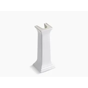 Memoirs 13.66" x 13.66" x 27.38" Fireclay Pedestal Leg in White