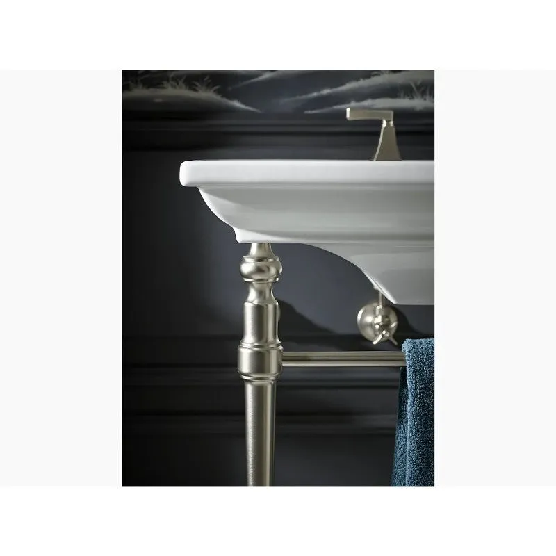 Memoirs Stately 16.31" x 17.75" x 34.13" Brass Console Legs in Polished Chrome