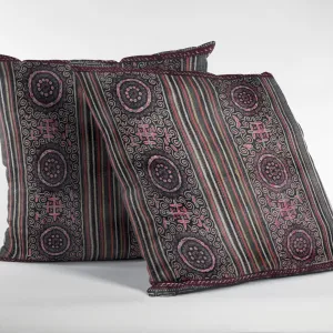 Miao Culture Inspired (Central Asian) Tribal Pillows | Throw Pillows