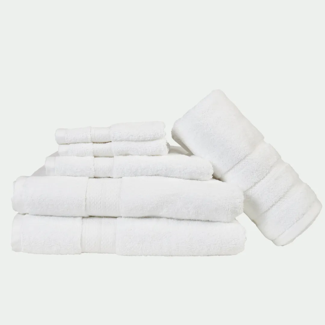 mojave diamond border bath towels