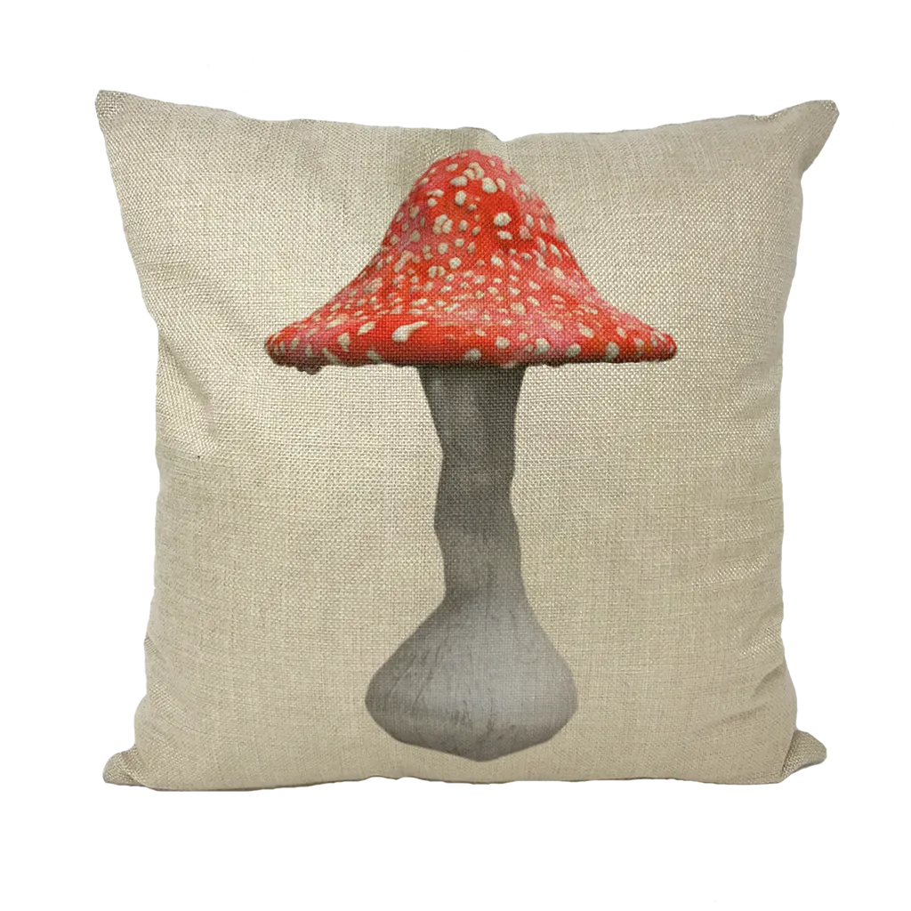 Mushroom2 Throw Pillows