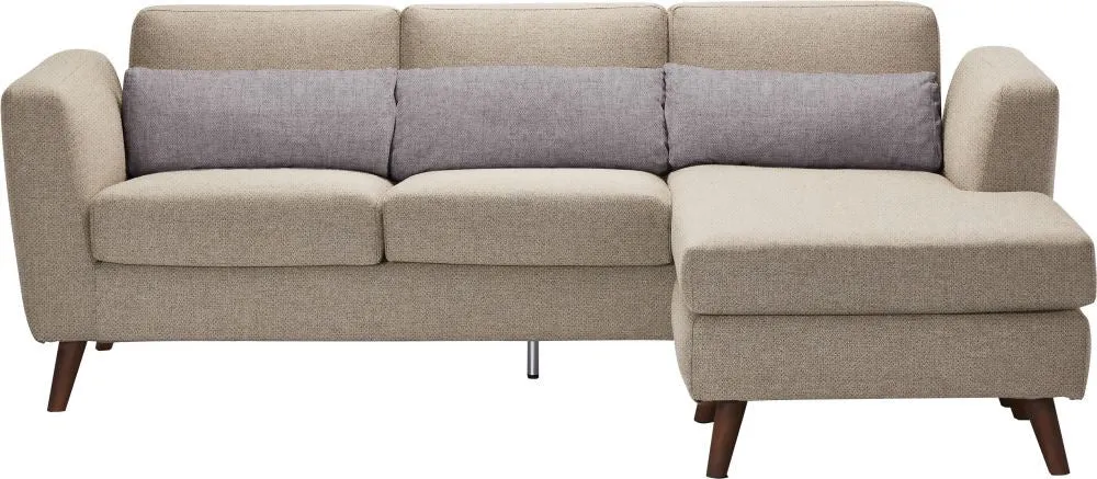 Nano Sectional W/ Reversable Chaise Cappuccino