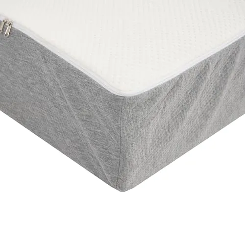 Nilkamal SLEEP Max ICEFOAM™ 8 Inch Triple Layer Orthopaedic Mattress, Ideal for Back and Neck Support with Soft Tencel Cover, Queen Size Luxury Mattress (72x60x8, Grey & White)