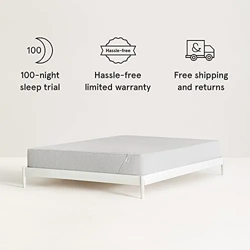 Nod Hybrid by Tuft & Needle Queen Mattress, Soft Memory Foam and Firm Innerspring Bed in a Box with Breathable Support, 100-Night Sleep Trial, 10-Year Limited Warranty