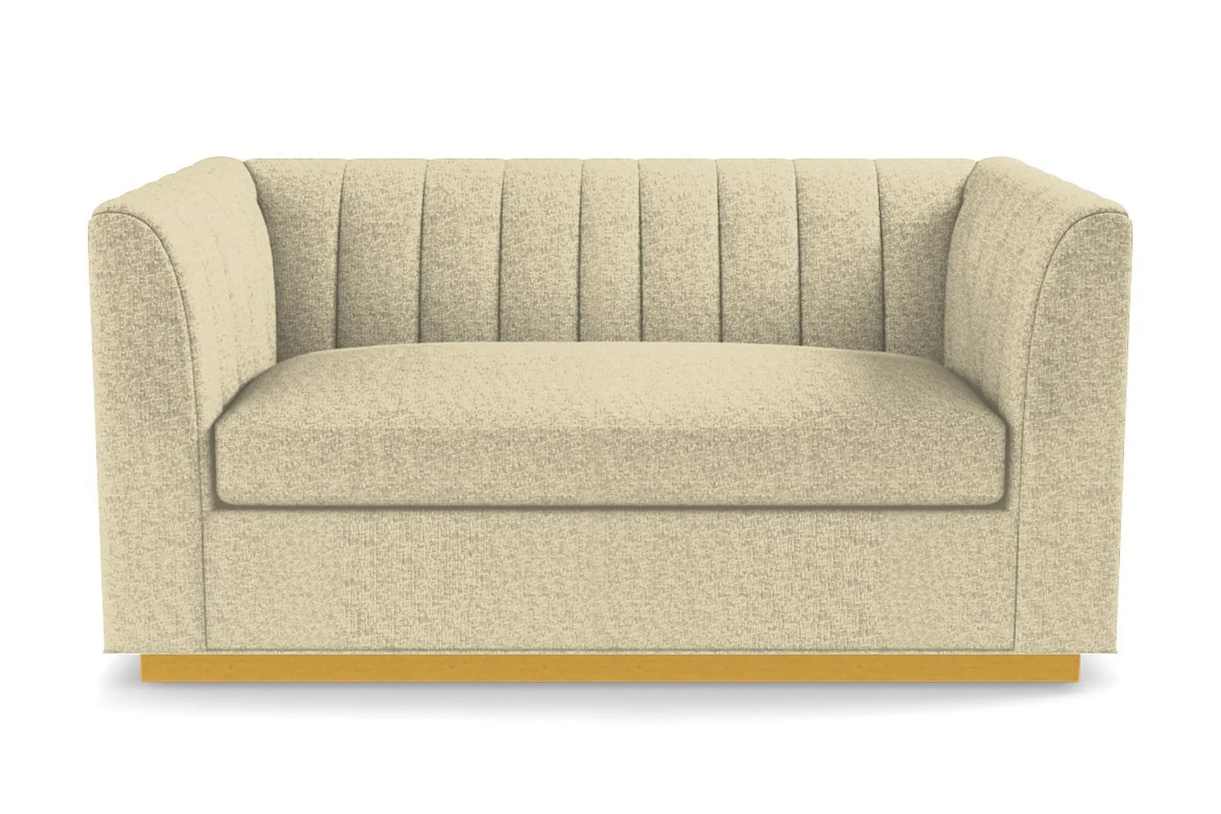 Nora Apartment Size Sleeper Sofa Bed :: Leg Finish: Natural / Sleeper Option: Memory Foam Mattress