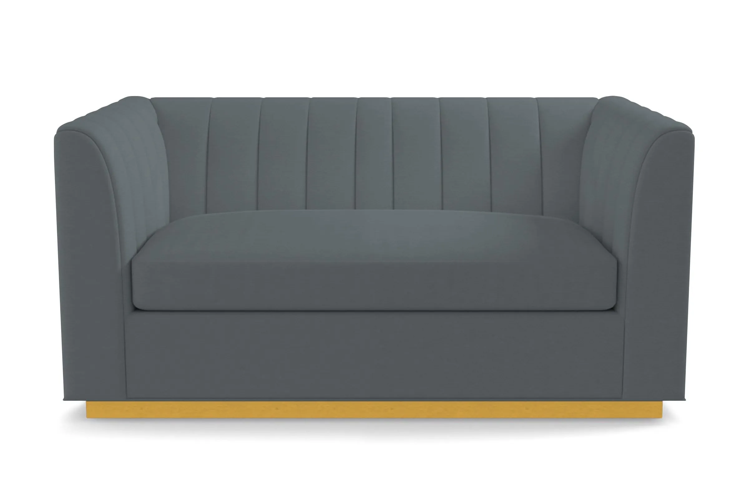 Nora Apartment Size Sleeper Sofa Bed :: Leg Finish: Natural / Sleeper Option: Memory Foam Mattress