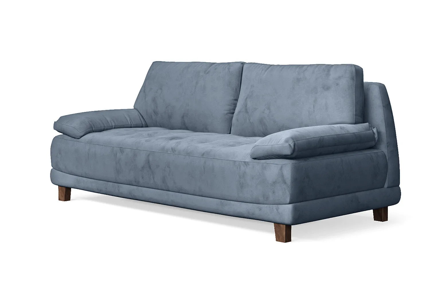 Novara 3 Seater Sofa Baby Blue Velvet