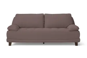 Novara 3 Seater Sofa Rose Taupe Leather