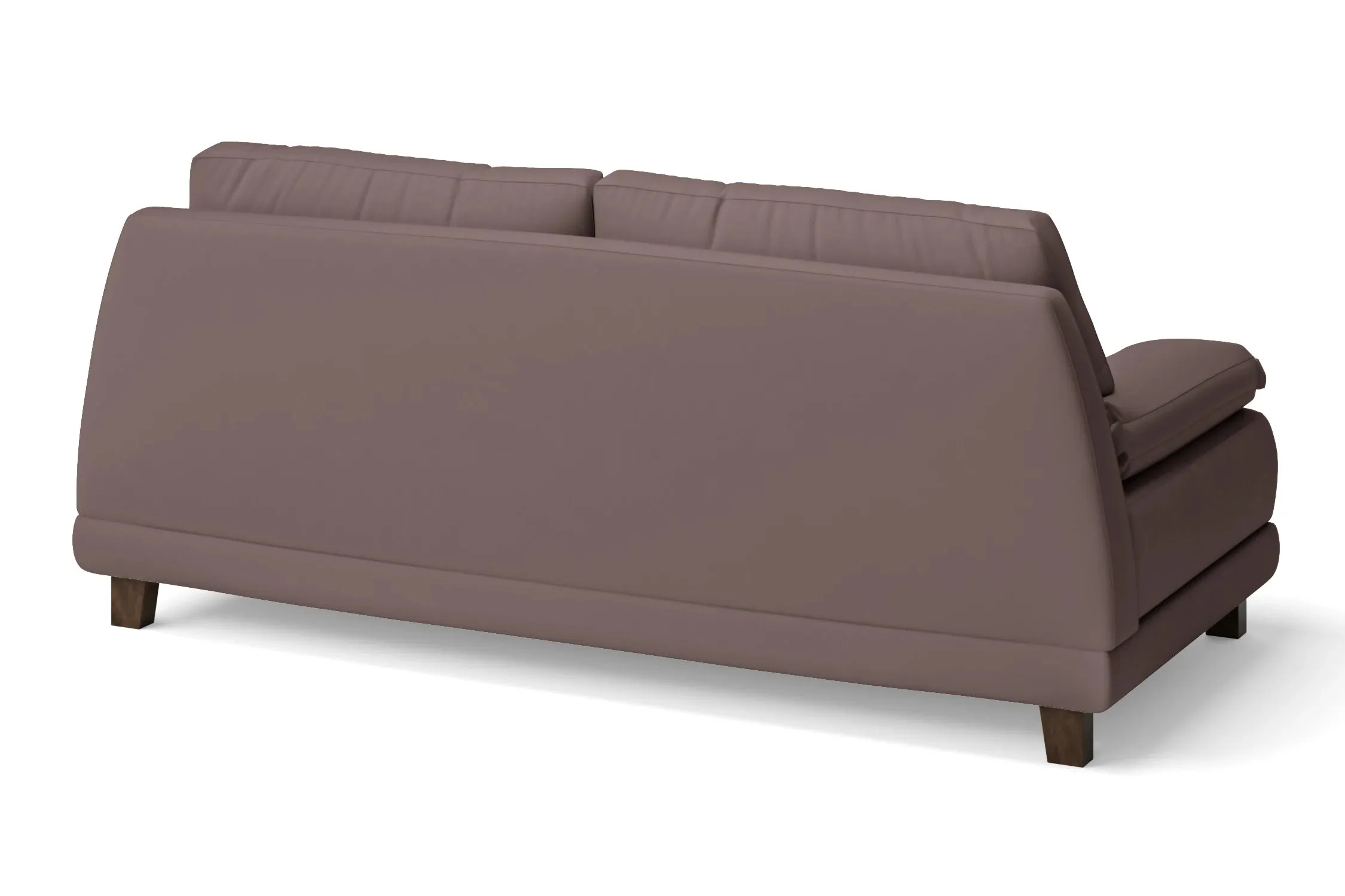 Novara 3 Seater Sofa Rose Taupe Leather