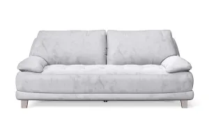 Novara 3 Seater Sofa Silver Velvet