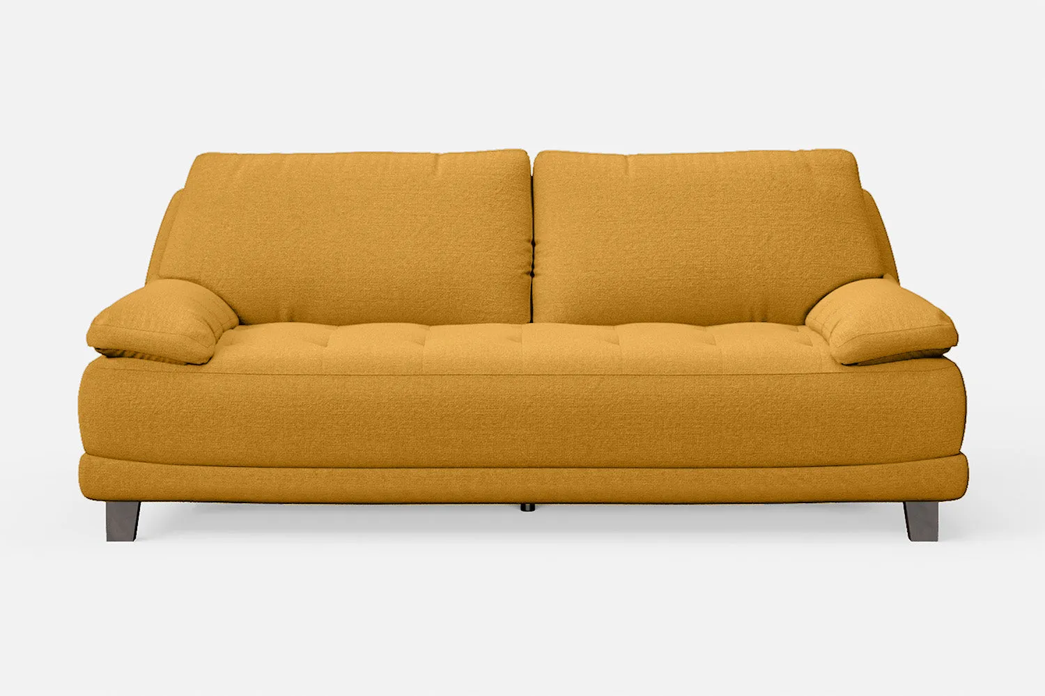 Novara 3 Seater Sofa Yellow Linen Fabric