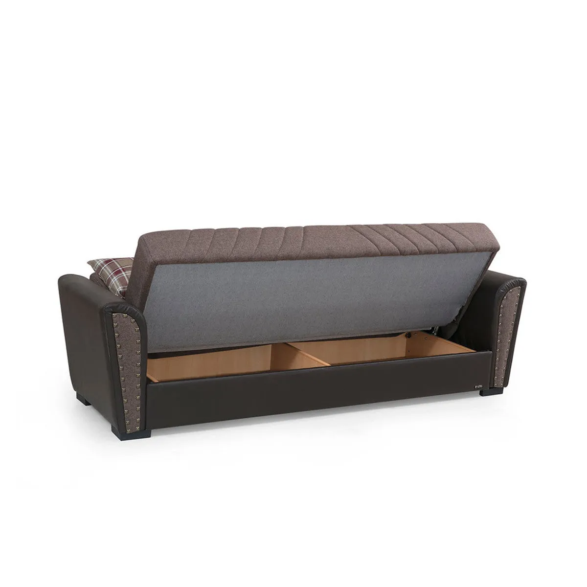 Salinas Brown Fabric Sofa Bed