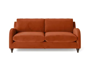 Sallisaw 3 Seater Sofa Orange Velvet