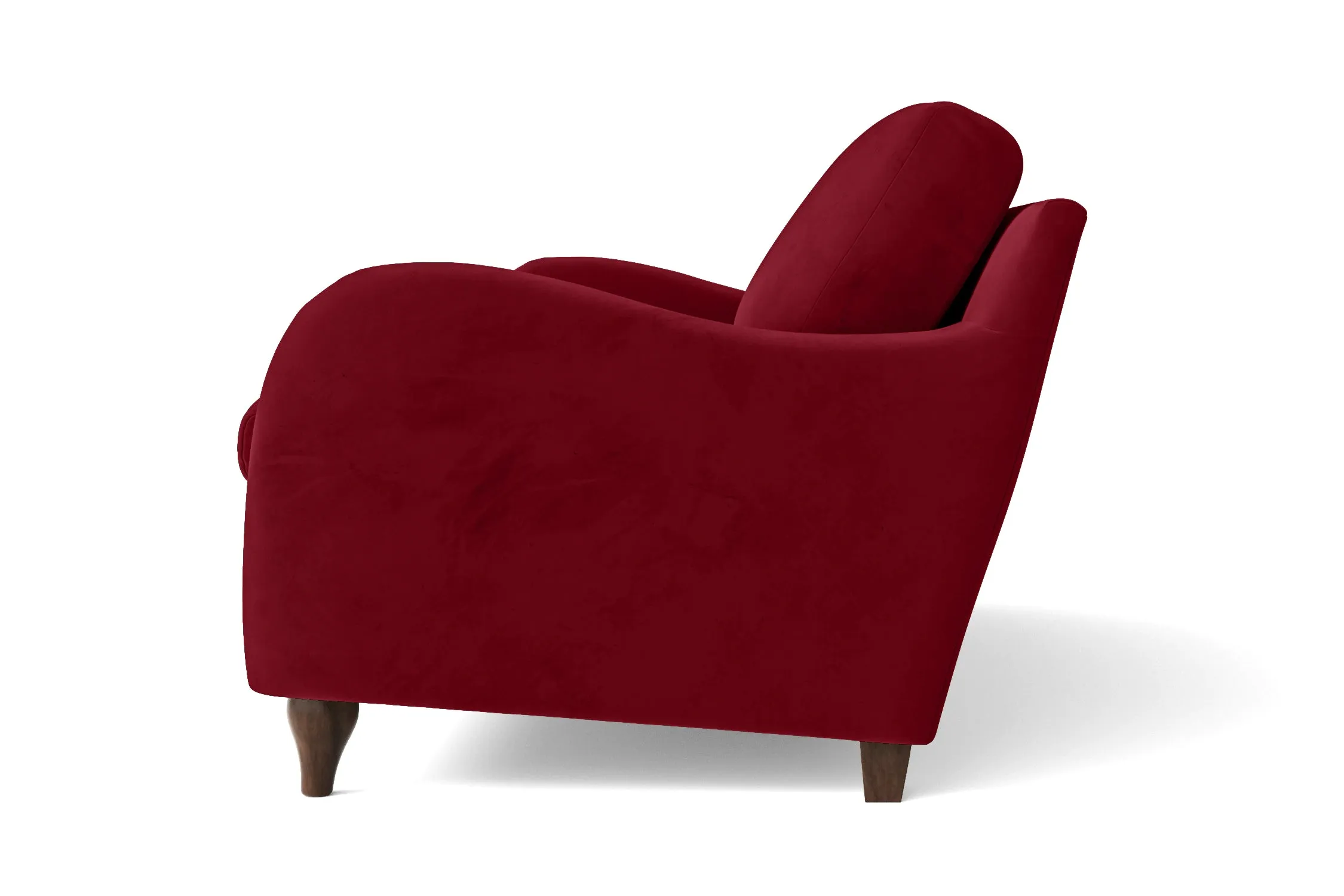 Sallisaw 3 Seater Sofa Red Velvet