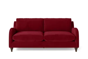 Sallisaw 3 Seater Sofa Red Velvet