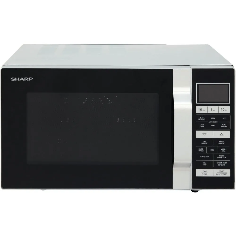 Sharp R860SLM 25 Litre Combination Flatbed Microwave - Silver