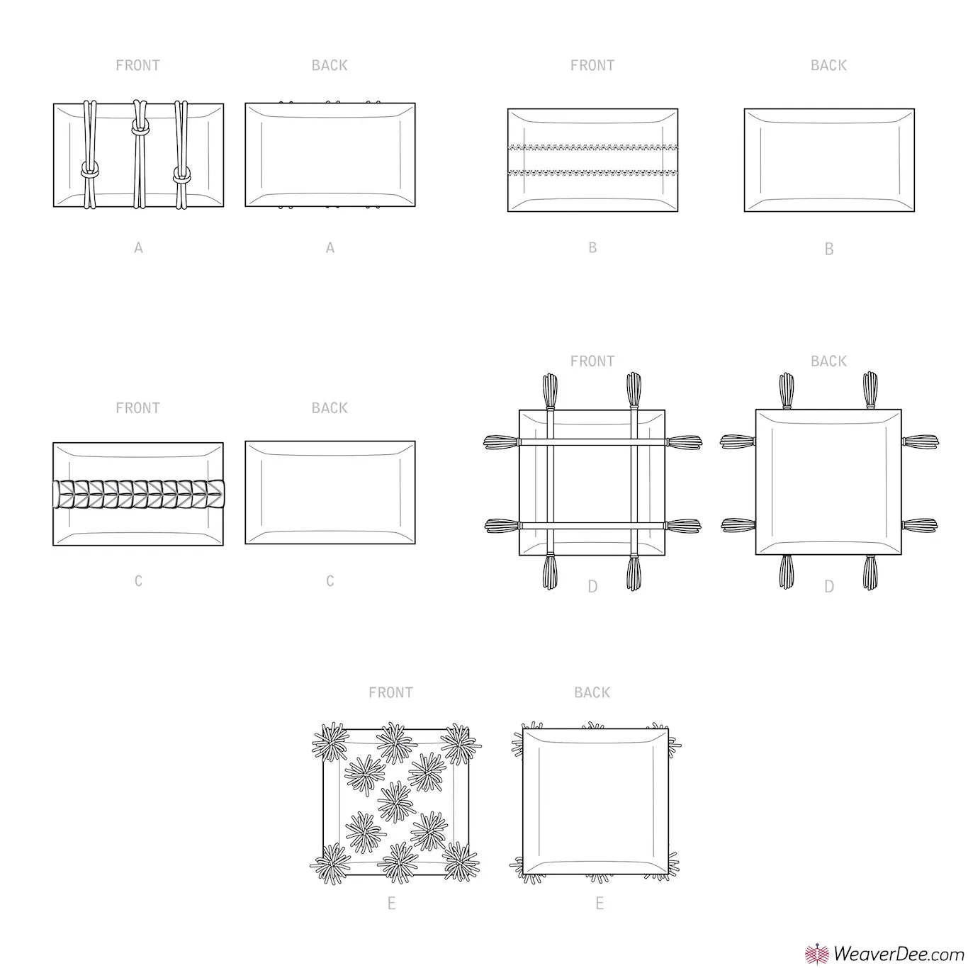 Simplicity Pattern S9355 Pillows