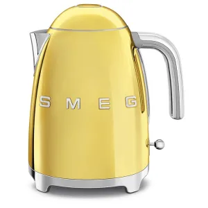 SMEG KLF03GOUK 1.7 Litre 50's Style Kettle, 22.6cm Wide - Gold