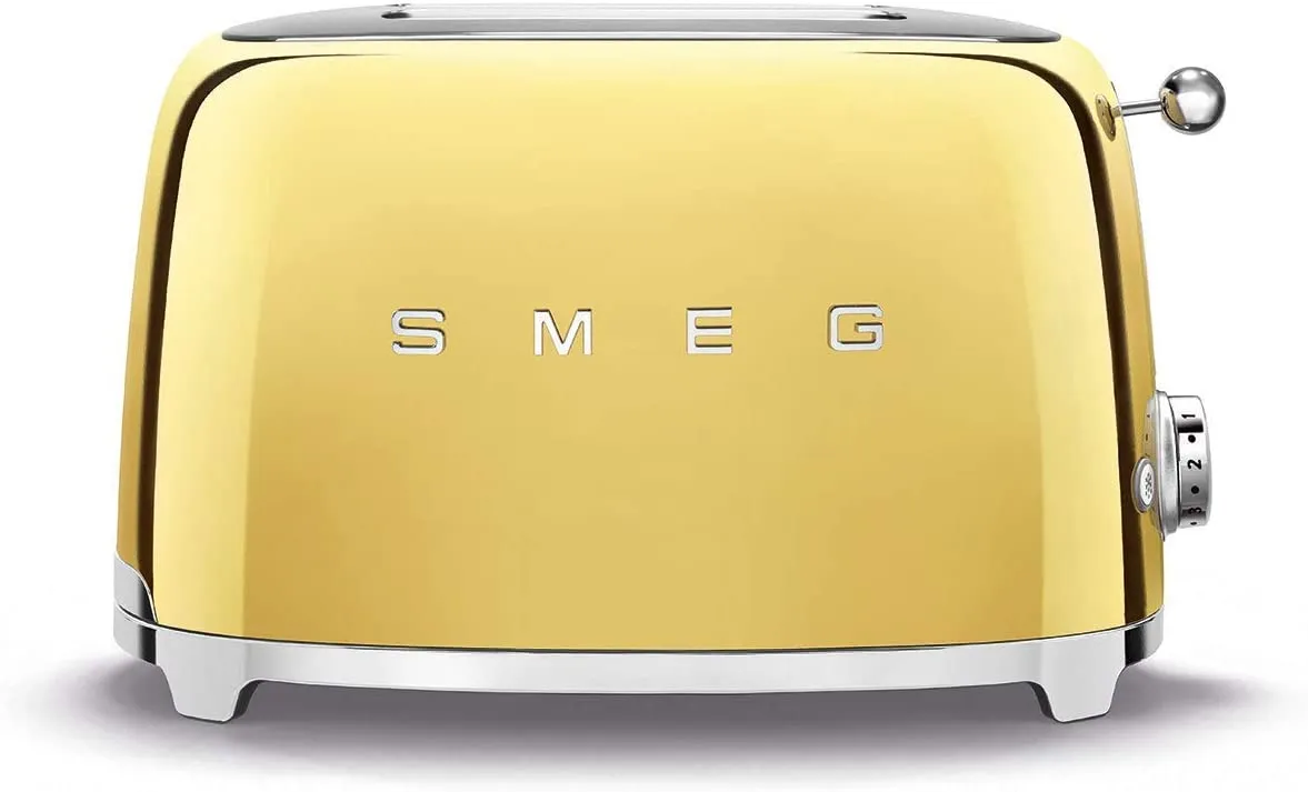 SMEG TSF01GOUK 2-Slice Toaster - Gold