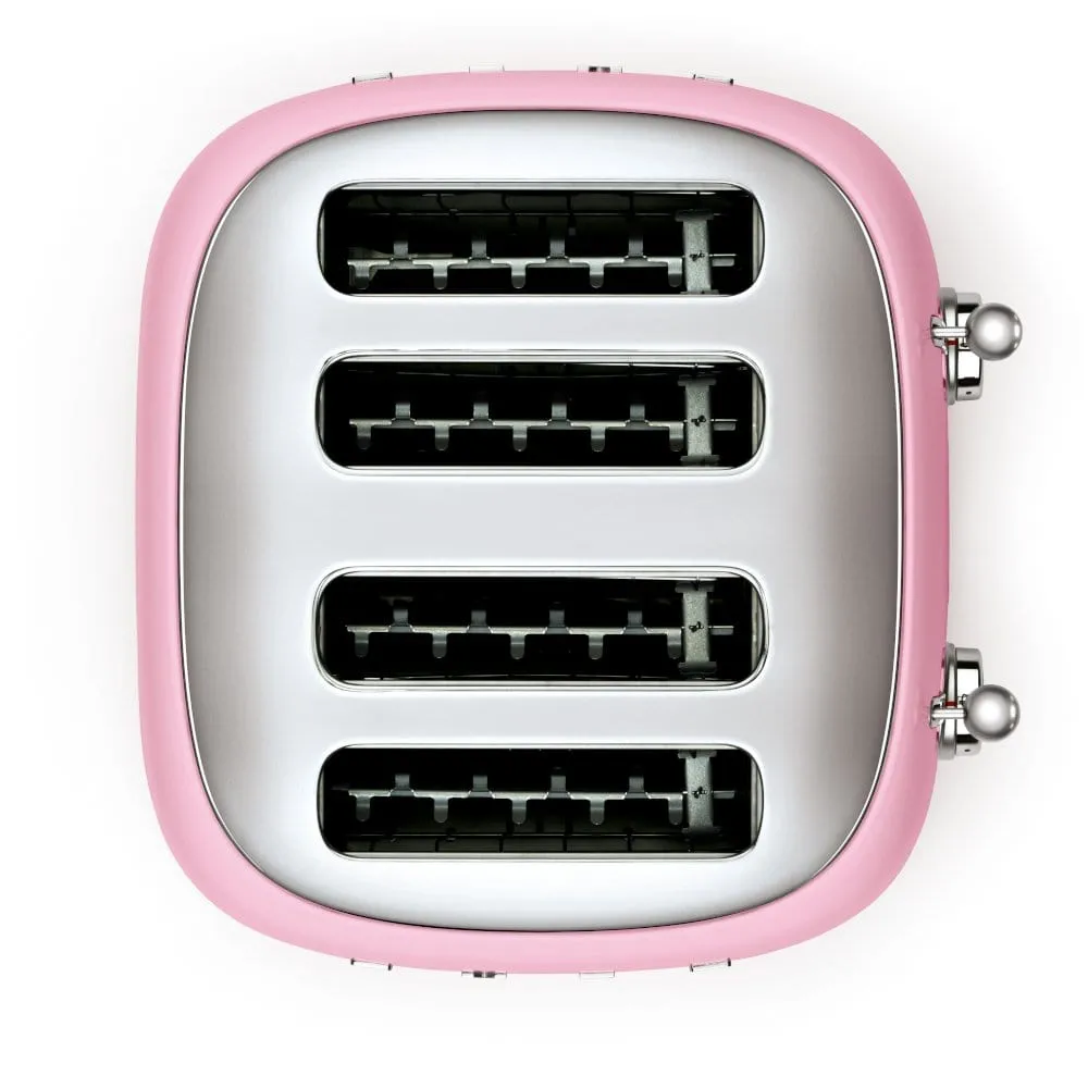 Smeg TSF03PKUK Retro Style 4-Slice Toaster - Pink