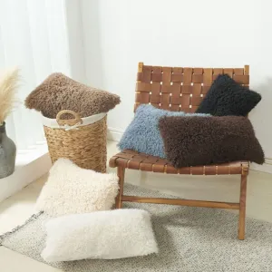 Soft Fur Solid Color Cushion Cover