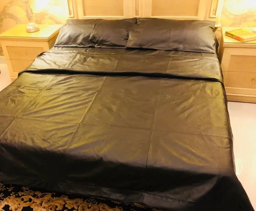 Soft Leather Bed Sheet