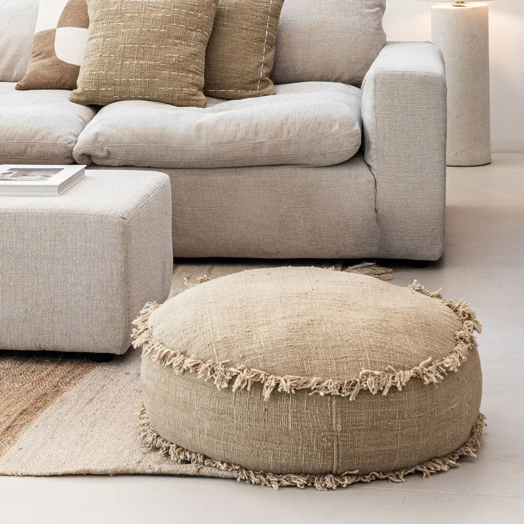 Soraya Pouf | Sand | 70cm